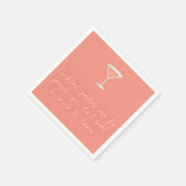 Cocktail-Party-Lachs-Drehbuch Serviette (Ecke)