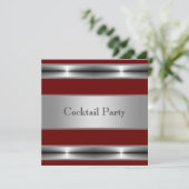 Cocktail Party Mans 30. Geburtstag Party Einladung (Stehend Vorderseite)