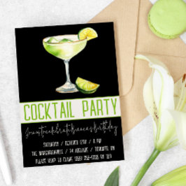 Cocktail Party, Margarita, Drink, Geburtstagsparty Einladung