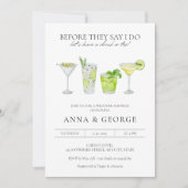 Cocktail Party Margarita Polterabend Einladung (Vorderseite)