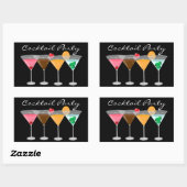 Cocktail Party Martini Stickers (Blatt)