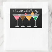Cocktail Party Martini Stickers (Tasche)