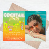 Cocktail-Party mit Foto Einladung
