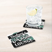 COCKTAIL PARTY Mitte Jahrhundert Modernes Bar Squa Rechteckiger Pappuntersetzer (Vor Ort)