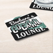 COCKTAIL PARTY Mitte Jahrhundert Modernes Bar Squa Rechteckiger Pappuntersetzer (angewinkelt)