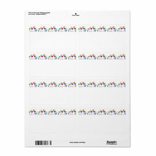 COCKTAIL PARTY NAME TAG ETIKETT (Vorne)