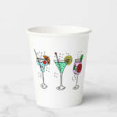 Cocktail Party Niedlich Pappbecher (Rückseite)