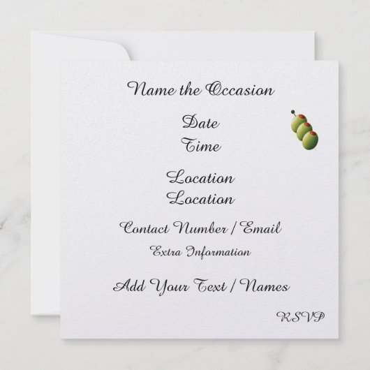 Cocktail-Party - SRF Einladung (Rückseite)