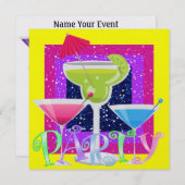 Cocktail-PARTY - SRF Einladung (Vorne/Hinten)