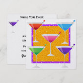 Cocktail-PARTY - SRF Einladung (Vorne/Hinten)