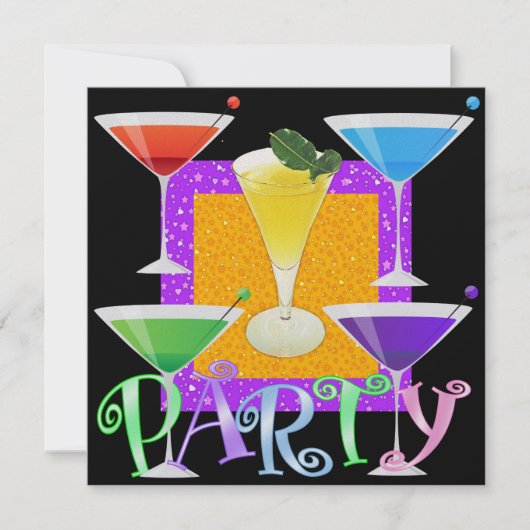 Cocktail-PARTY - SRF Einladung (Vorderseite)