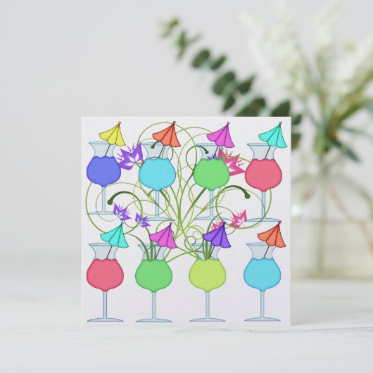 Cocktail-PARTY - SRF Einladung (Stehend Vorderseite)