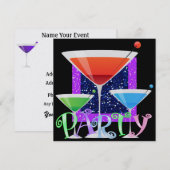 Cocktail-PARTY - SRF Einladung (Vorne/Hinten)
