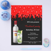 Cocktail-Party * wählen Sie Hintergrundfarbe Flyer (Einzeln)