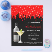 Cocktail-Party * wählen Sie Hintergrundfarbe Flyer (Einzeln)