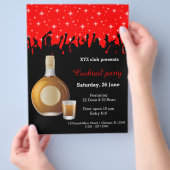 Cocktail-Party * wählen Sie Hintergrundfarbe Flyer (Hand)