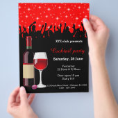 Cocktail-Party * wählen Sie Hintergrundfarbe Flyer (Hand)