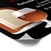 Cocktail-Party * wählen Sie Hintergrundfarbe Poster (Ecke)