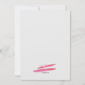 Cocktail Party Wasserfarben Einladung (Rückseite)