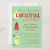 Cocktail Party Weihnachtsfeiertag Einladung (Vorderseite)