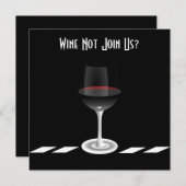 Cocktail Party Wein nicht bei uns?Gestaltet Einladung (Vorne/Hinten)