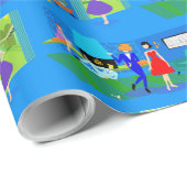 Cocktail Party Wrapping Paper von Atompalm Springs Geschenkpapier (Rolleneckpunkt)