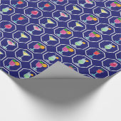 Cocktail Pattern Wrapping Paper Geschenkpapier (Ecke)