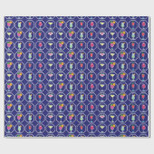 Cocktail Pattern Wrapping Paper Geschenkpapier (Flach)