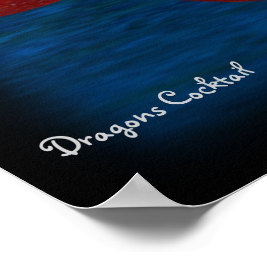 Cocktail: Pimm's No.1 Poster (Ecke)