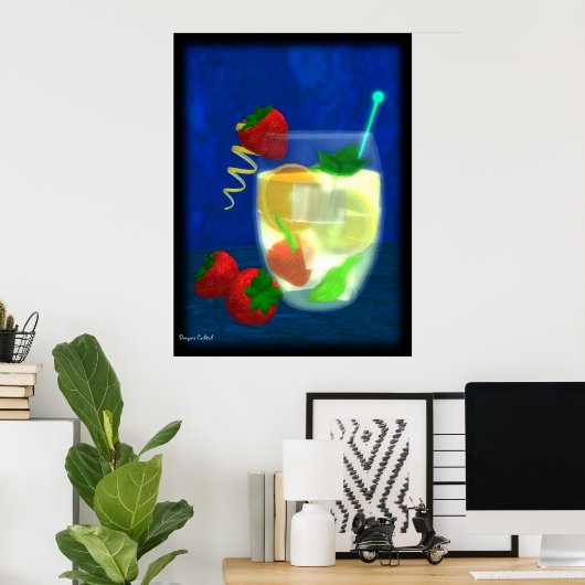 Cocktail: Pimm's No.1 Poster (Heimbüro)