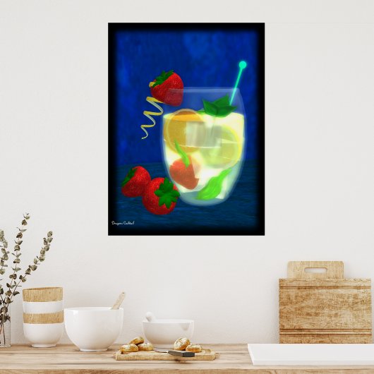 Cocktail: Pimm's No.1 Poster (Küche)