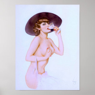 Cocktail Pin-Up Poster