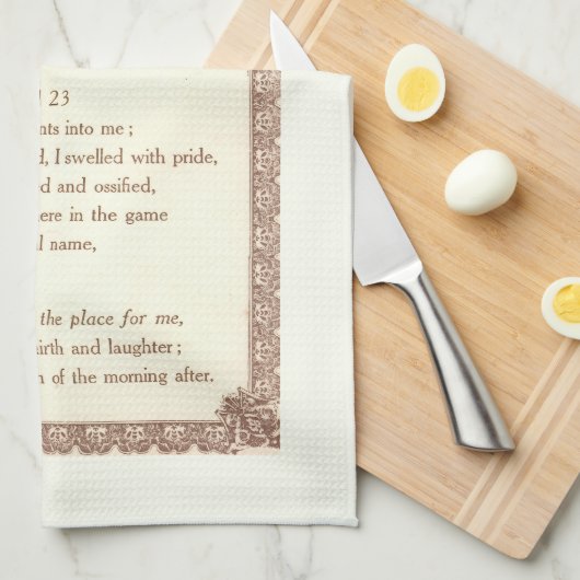 Cocktail Poesie Bar Handtuch (Viertel Falte)