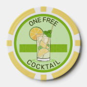 Cocktail Poker Chips für benutzerdefinierte Textda (Vorderseite)