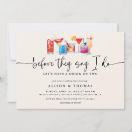 Cocktail-Polterabend | Engagement Einladung