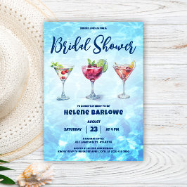 Cocktail Pool Party Brautparty Einladung