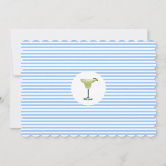 Cocktail Pool Party Einladung (Rückseite)