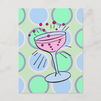 Cocktail Pop Art Postkarte