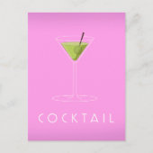 Cocktail Postkarte (Vorderseite)