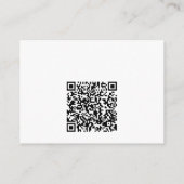 Cocktail QR Code Brautparty-Registrierung Begleitkarte (Rückseite)
