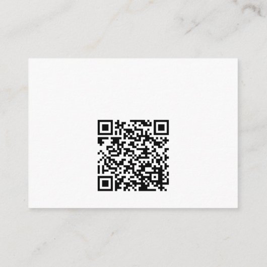 Cocktail QR Code Bridal Shower Registry Begleitkarte (Rückseite)