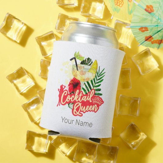 Cocktail Queen Vintag Hen Junggeselinnen-Abschied Dosenkühler (In Situ Sommer)