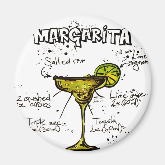Cocktail Recipe Margarita Magnet (Vorne)