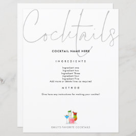 Cocktail Rezept für Binder Page Future Frau.