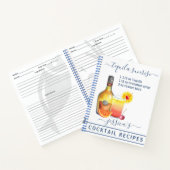 Cocktail Rezept gemischte Getränke Tequila Notizblock (Innenseite)