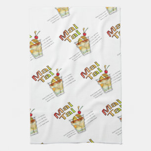 COCKTAIL-REZEPT-KUNST MAI TAI GESCHIRRTUCH