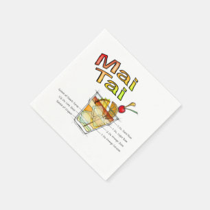 COCKTAIL-REZEPT-KUNST MAI TAI SERVIETTE