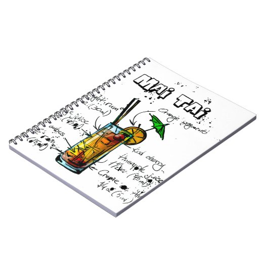 Cocktail-Rezept-MAI Tai Notizblock (Linke Seite)