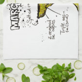 Cocktail-Rezept Margarita Geschirrtuch (Gefaltet)