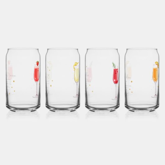 Cocktail Rezept Set 4 Dosenglas (Rechts)